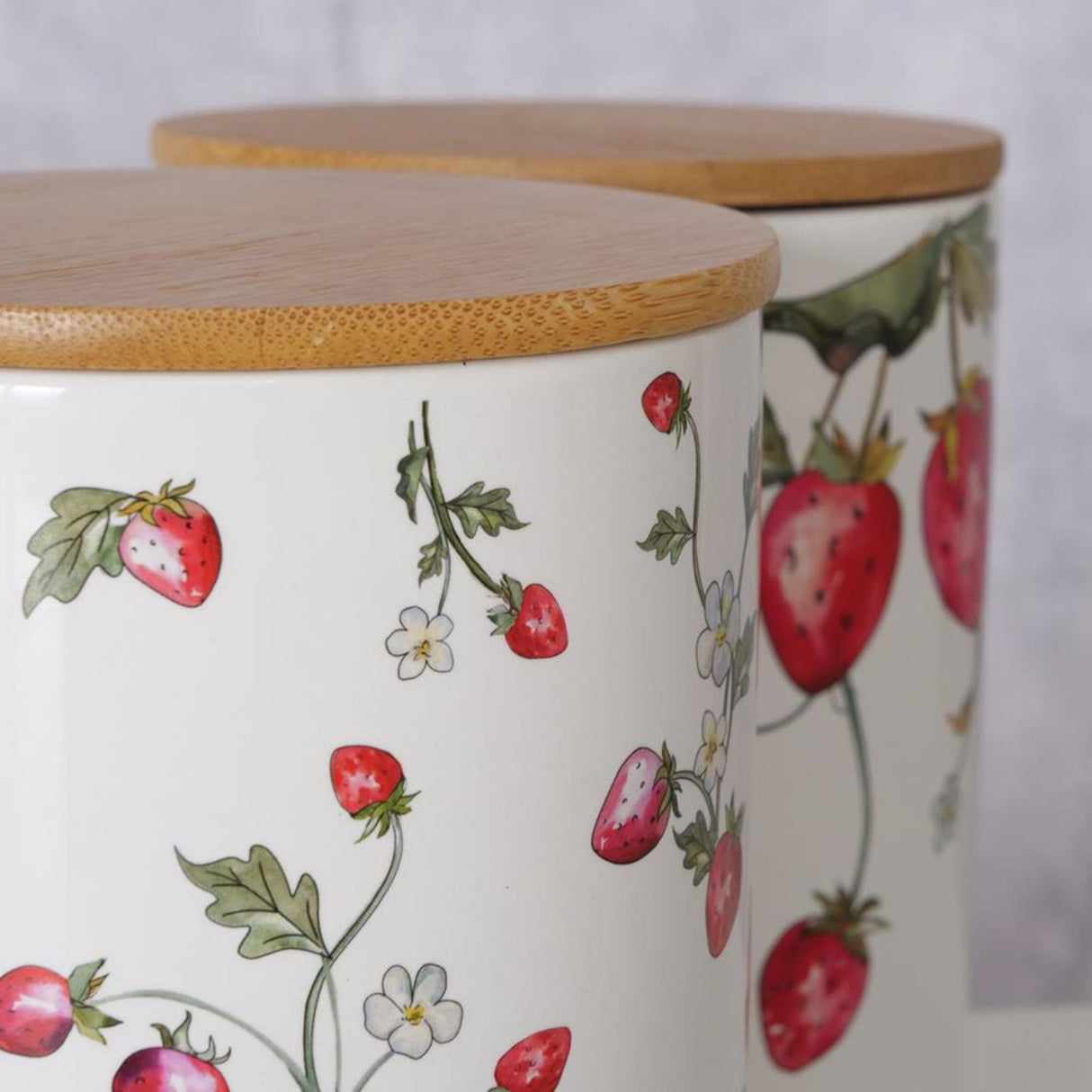 Boltze home voorraadpot aardbei aardewerk h17cm