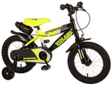 Volare Sportivo Children's Bike Boys 14 inch Neon Geel Black Two hand brakes 95% assembled