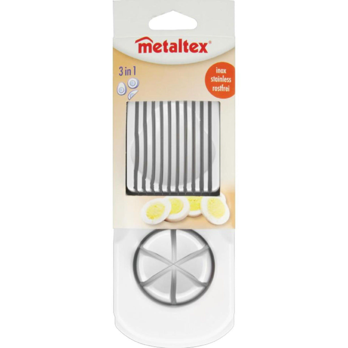 Metaltex egg cutter white