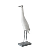 Boltze home beeld vogel wit metaal h55 cm