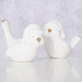 Boltze home vogel ville dolomiet h9cm wit