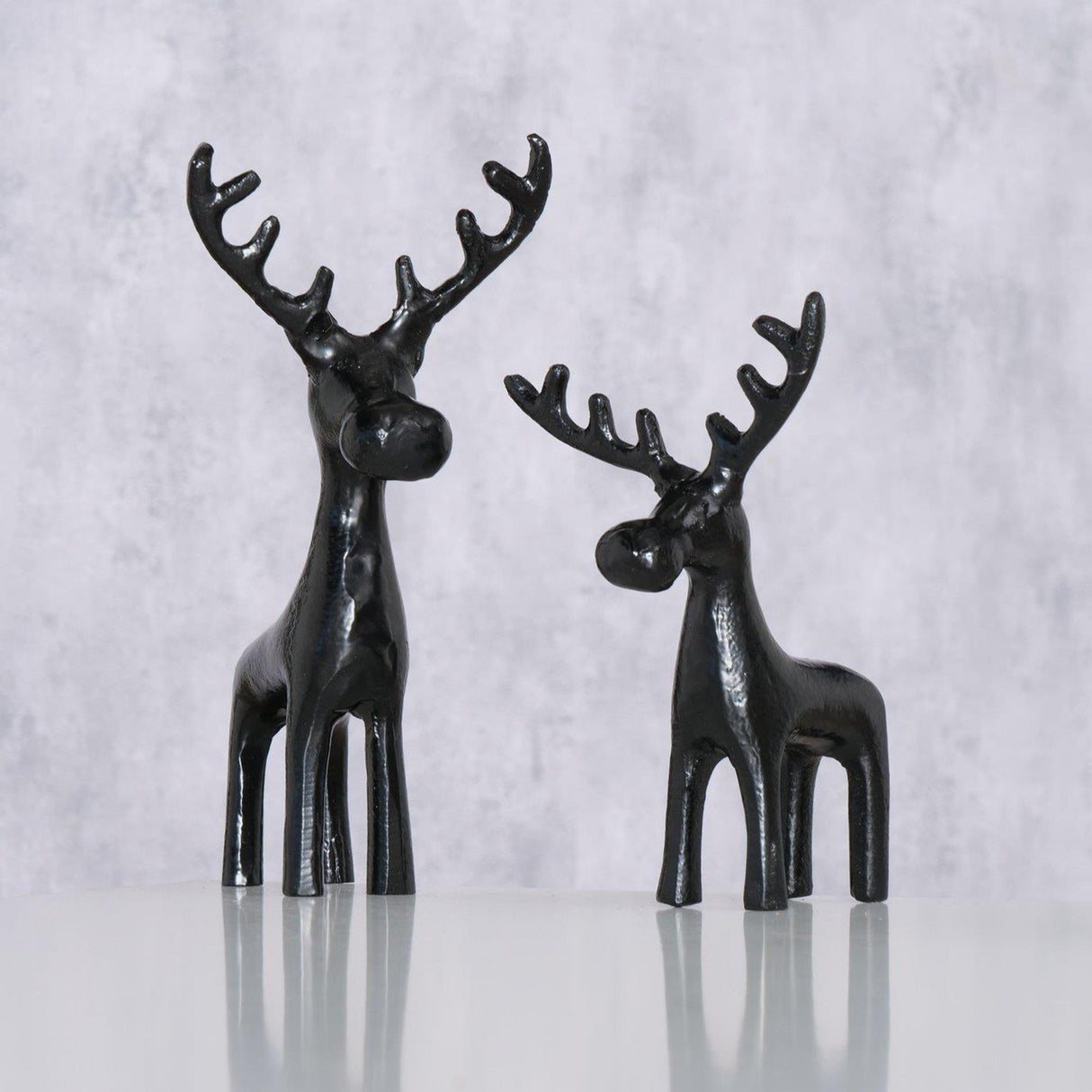 Boltze home figuur eland zwart 2-delig