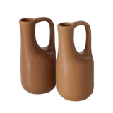 Boltze home vaas steen bruin h18,2cm