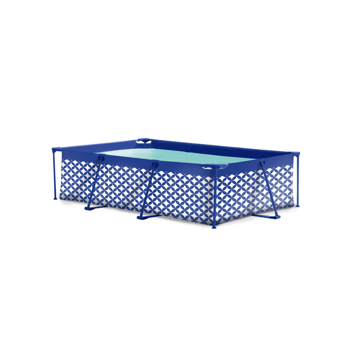 Elegance | dark blue and white above-ground pool 260x160x65 cm