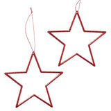 Boltze home kersthanger ster 2 dlg. 12x12cm