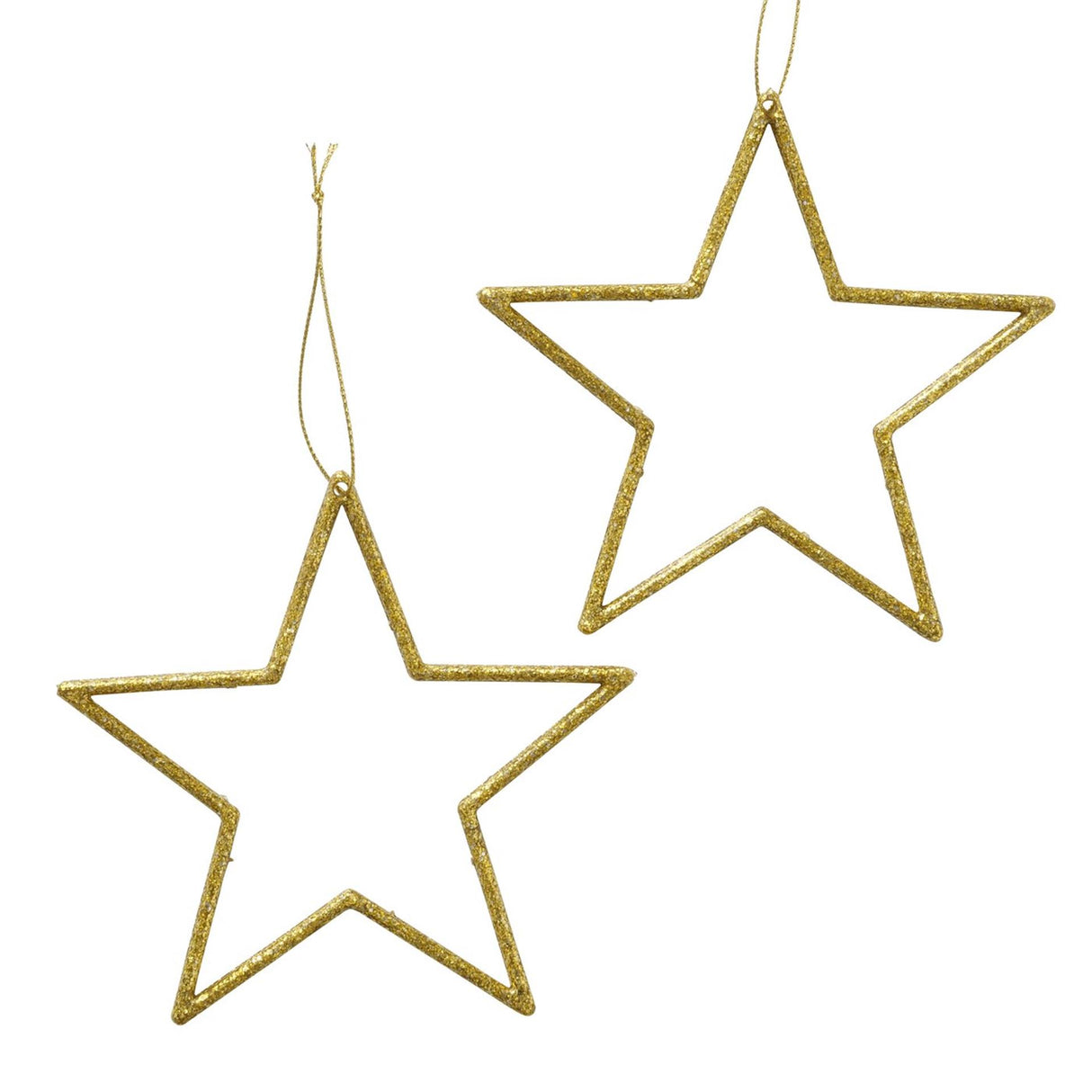 Boltze home kersthanger ster 2 dlg.goud 12cm