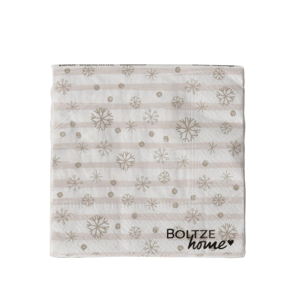 Boltze home servetten snowflake 33cm 20-delig