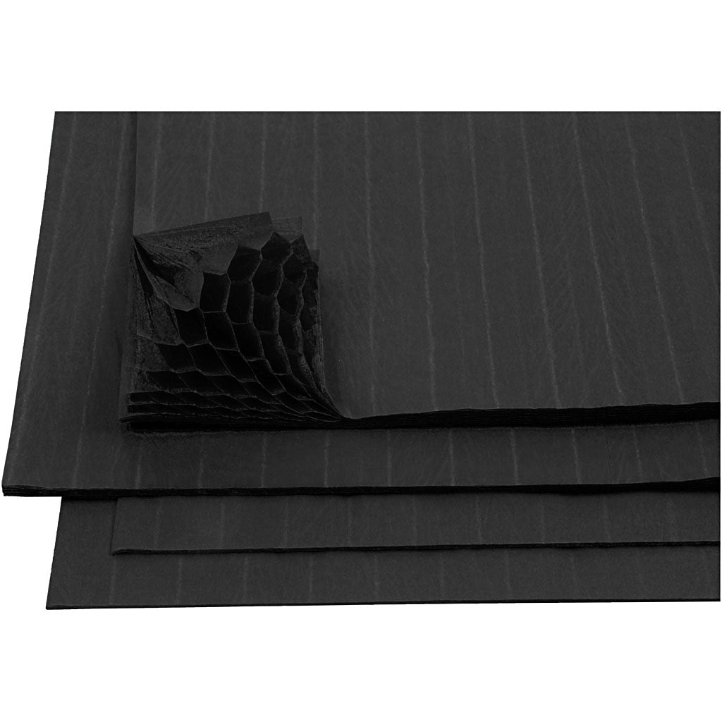 Creativ company harmonica paper, sheet 28x17.8 cm, black, 8 sheets 1 box