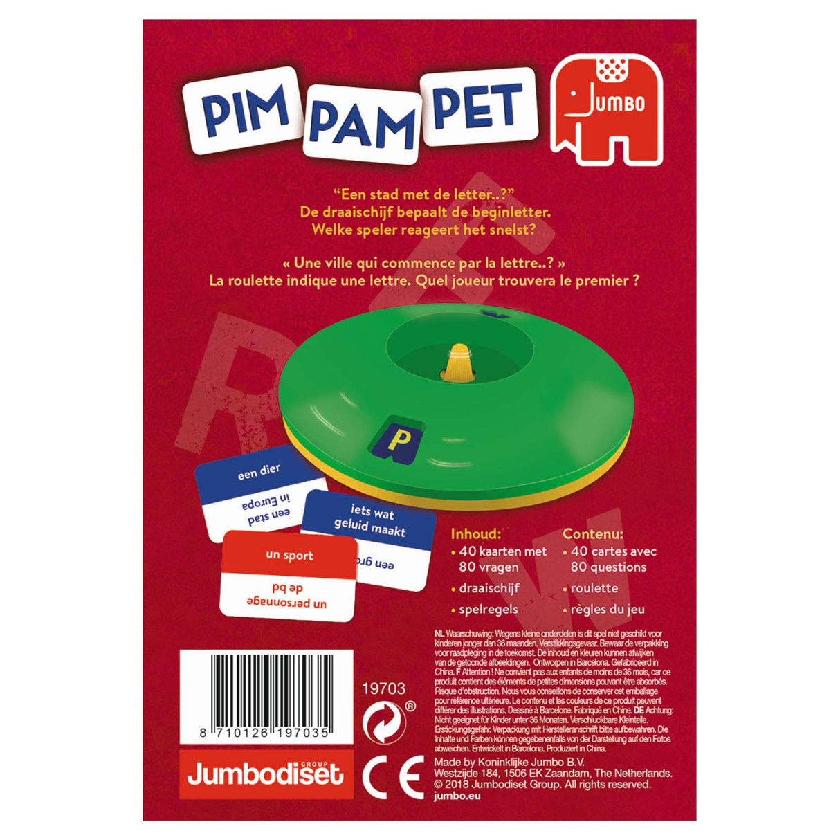 Cluiche Jumbo Pim Pam Pet Child's Play