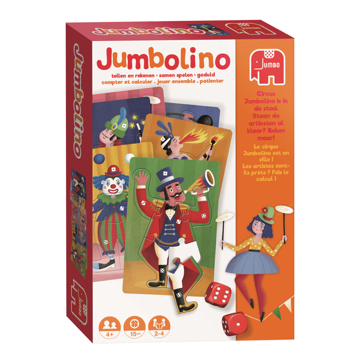 Gioco di dadi puzzle Jumbo lino