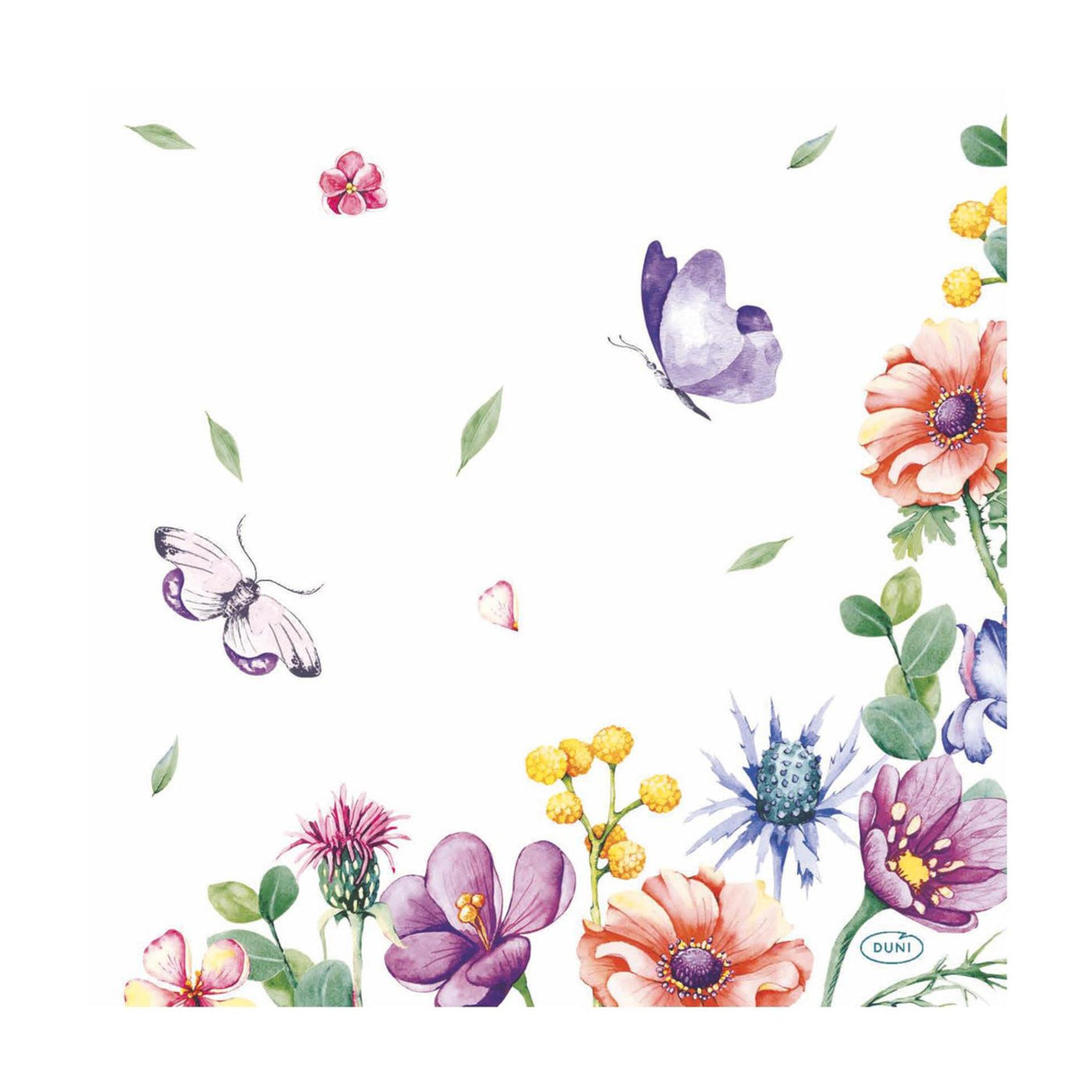 Duni servietter luftige sommerfugle 33x33 cm | 12 stk