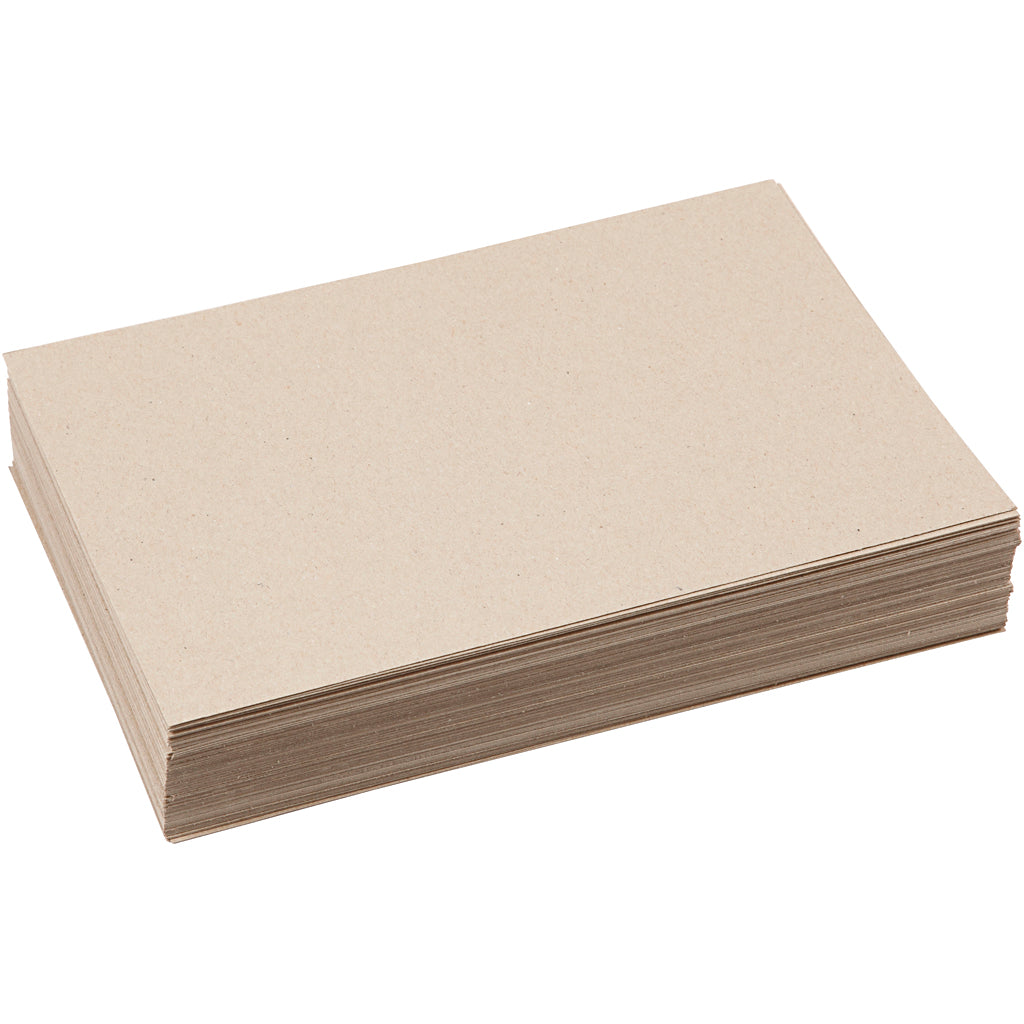 Creativ Company recycled cardboard, A4, sheet 210x297 mm, 225 g, gray-brown, 125 sheets 1 box