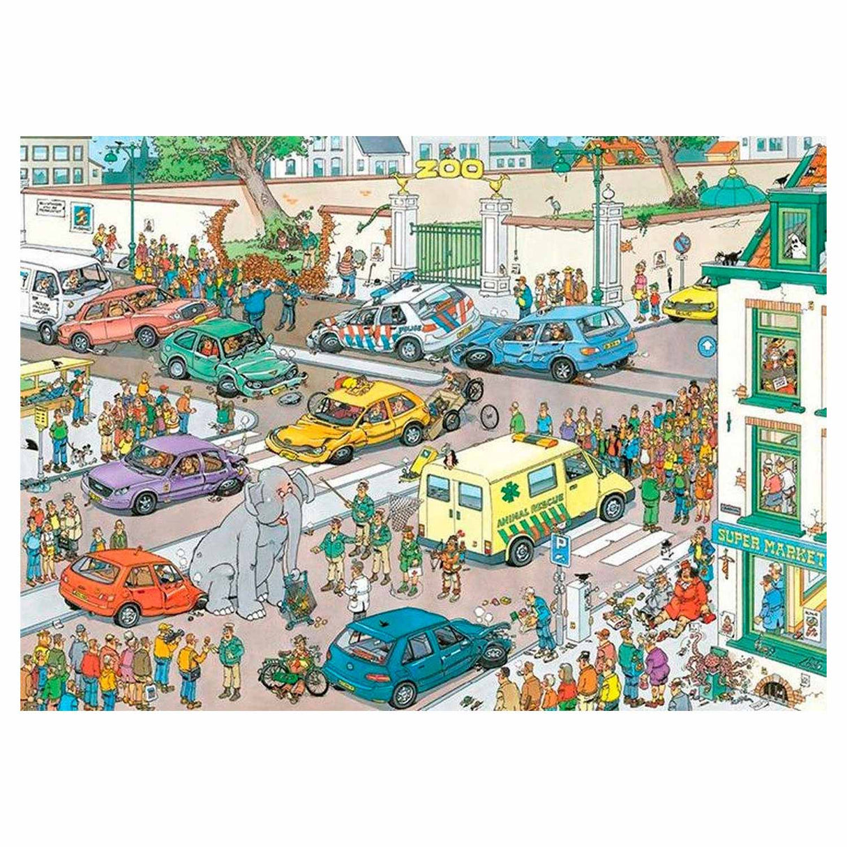 JumBo Jan Canatereren Puzzzzel - geet akafen, 1000st.