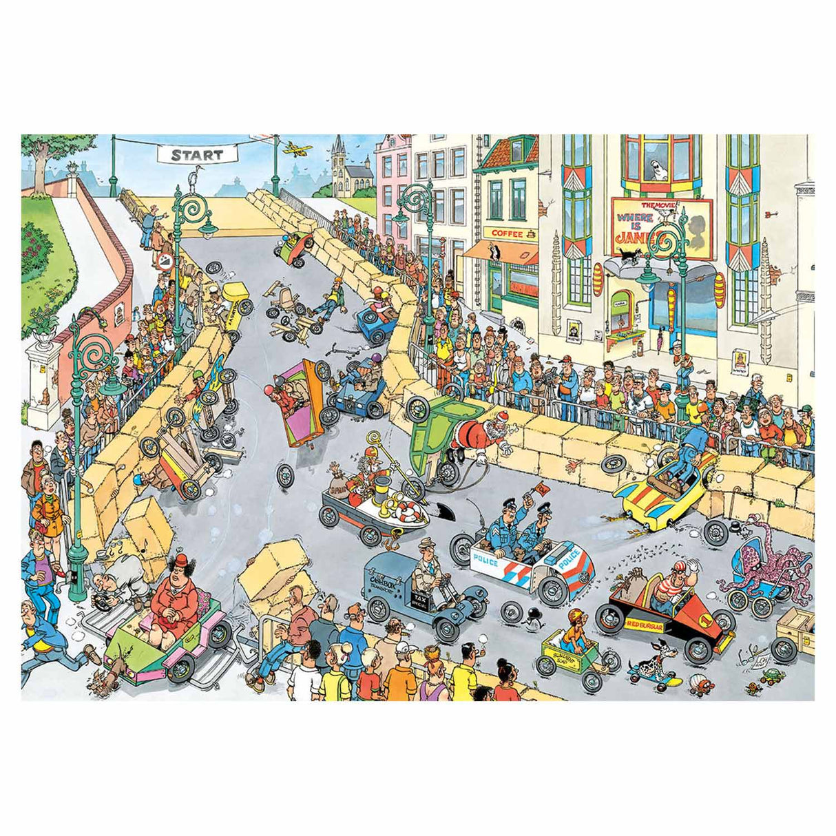 Jan van Haasteren Pluzzle - the soap box race, 1000st.