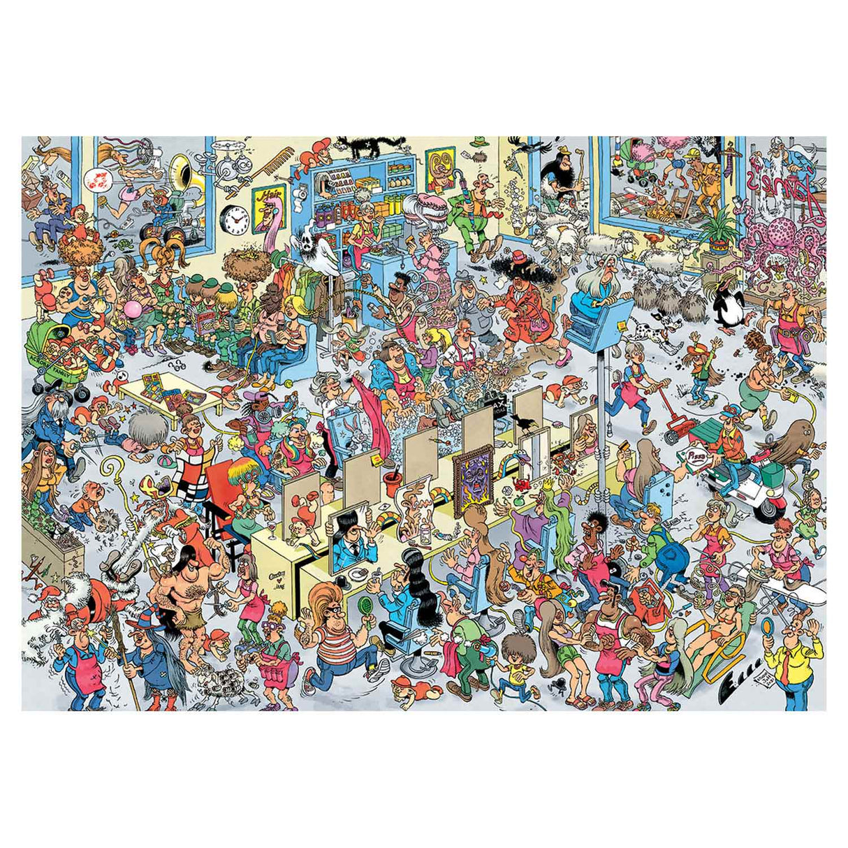 Jan van Haasteren jigsaw puzzle The Hairdressers, 1000st.