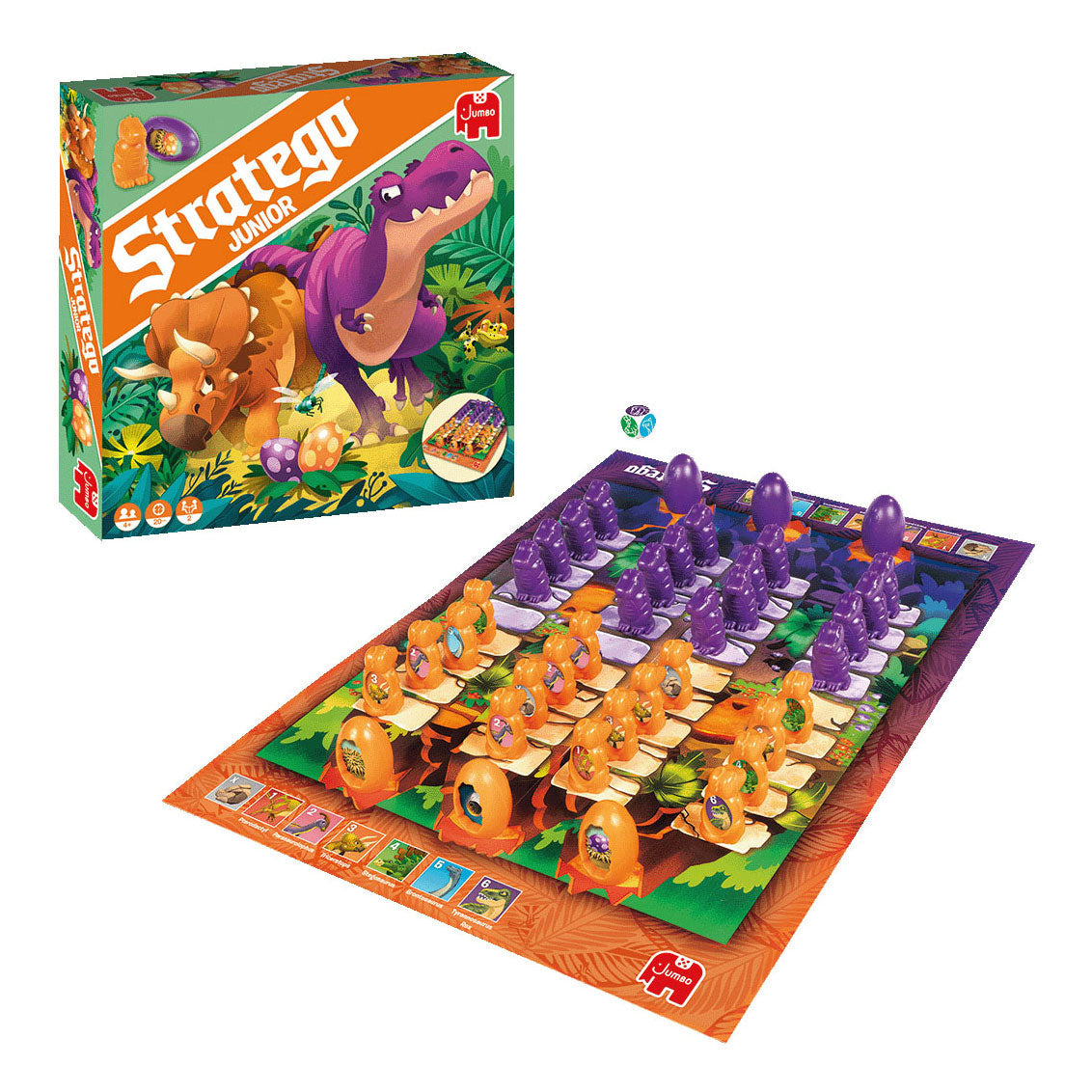 Jumbo Stratego junior Dinos brætspil