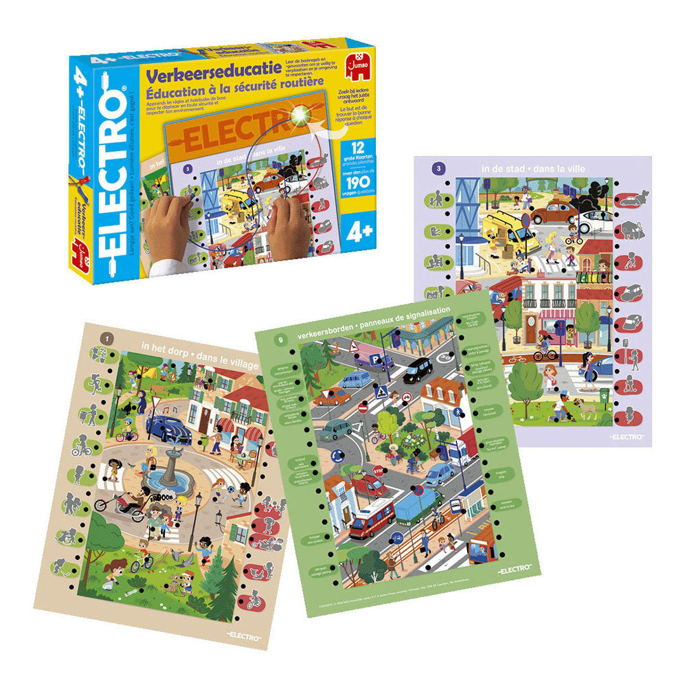 Jeu éducatif géant sur la circulation électrique