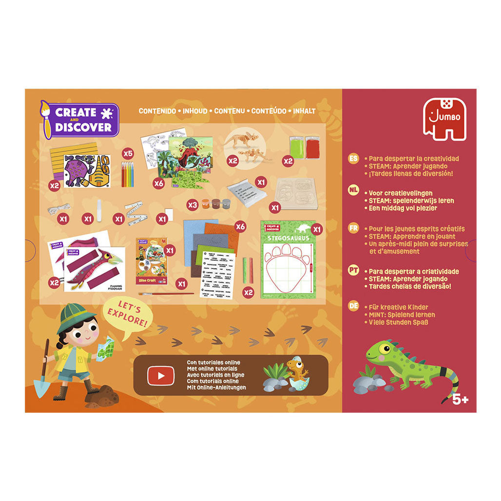 Jumbo create discover dino craft craft set