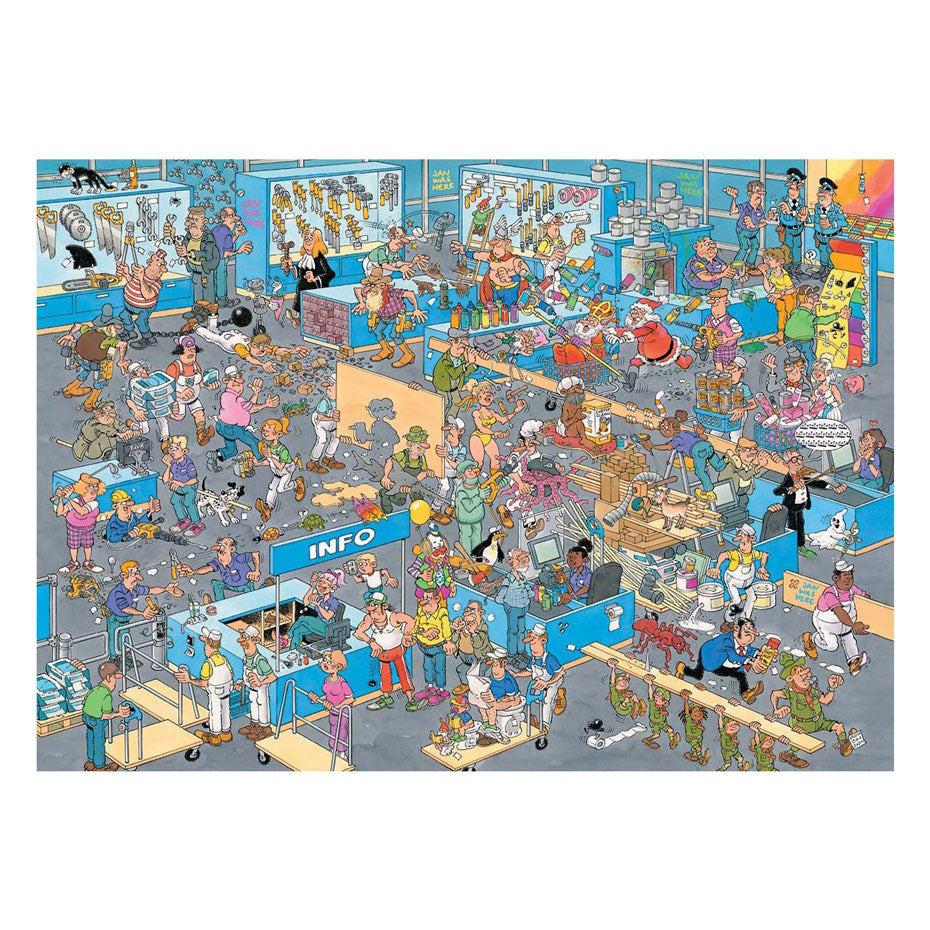 Jan van Haasteren jigsaw puzzle how to do not do odd jobs, 2x1000st.