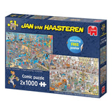 Jan van Haasteren jigsaw puzzle how to do not do odd jobs, 2x1000st.