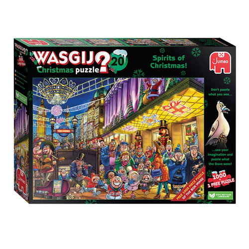 Jumbo washij natalizio 20 gamba puzzel The Spirits of Christmas, 2x1000st.