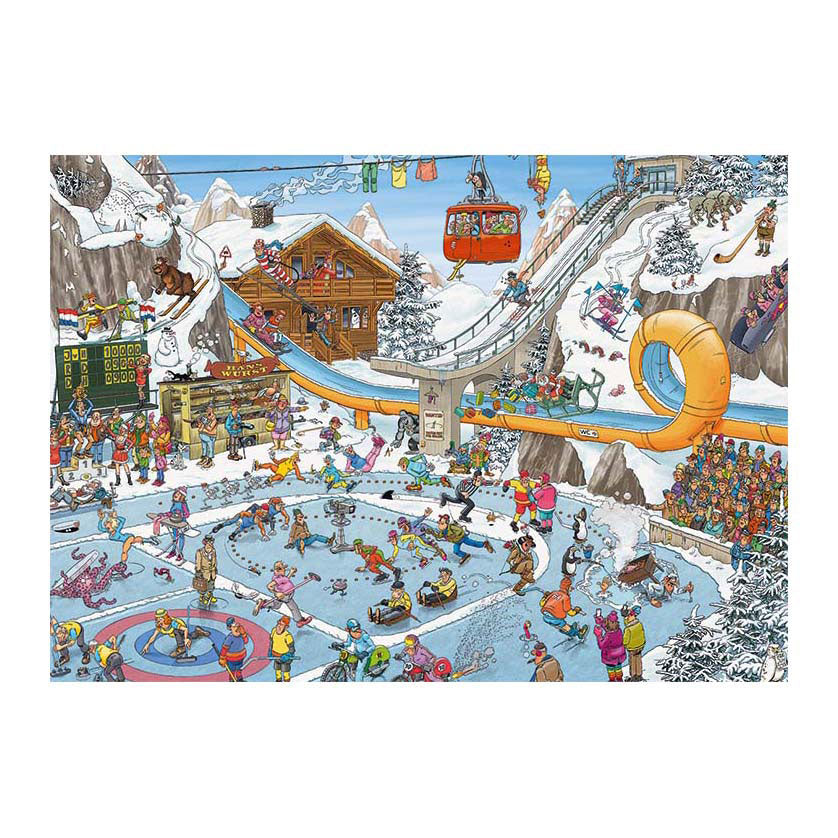Jan van haasteren legpuzzel - winterspelen, 1000st.
