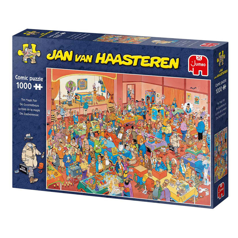 Jumbo -puslespil Jan Van Haasteren de Goochelbeurs 1000 stykker