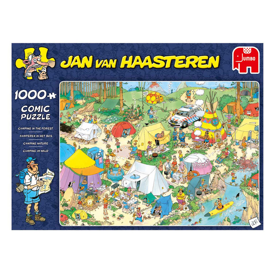 Jumbo jan van haasteren legpuzzel - kamperen in het bos, 1000st.