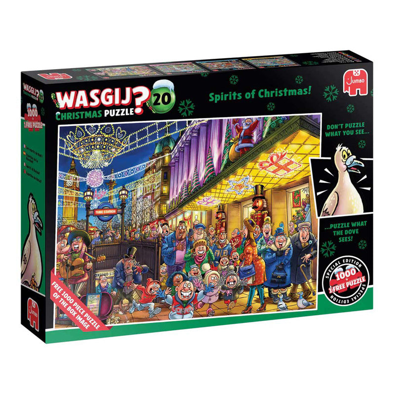 Jumbo wasgij christmas 20 - de geesten van kerstmis!, 2x 1000st.