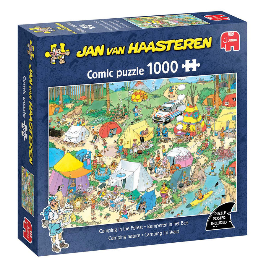 Jumbo puzzle jvh: kempování v lese