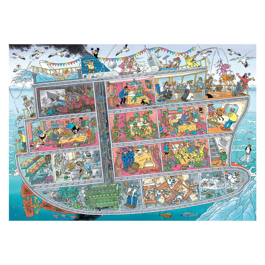 Jumbo jan van haasteren legpuzzel - cruiseschip, 1000st.