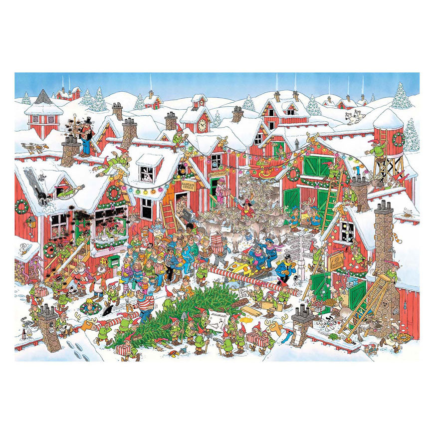 Jumbo jan van haasteren legpuzzel - het dorp van de kerstman, 1000st.