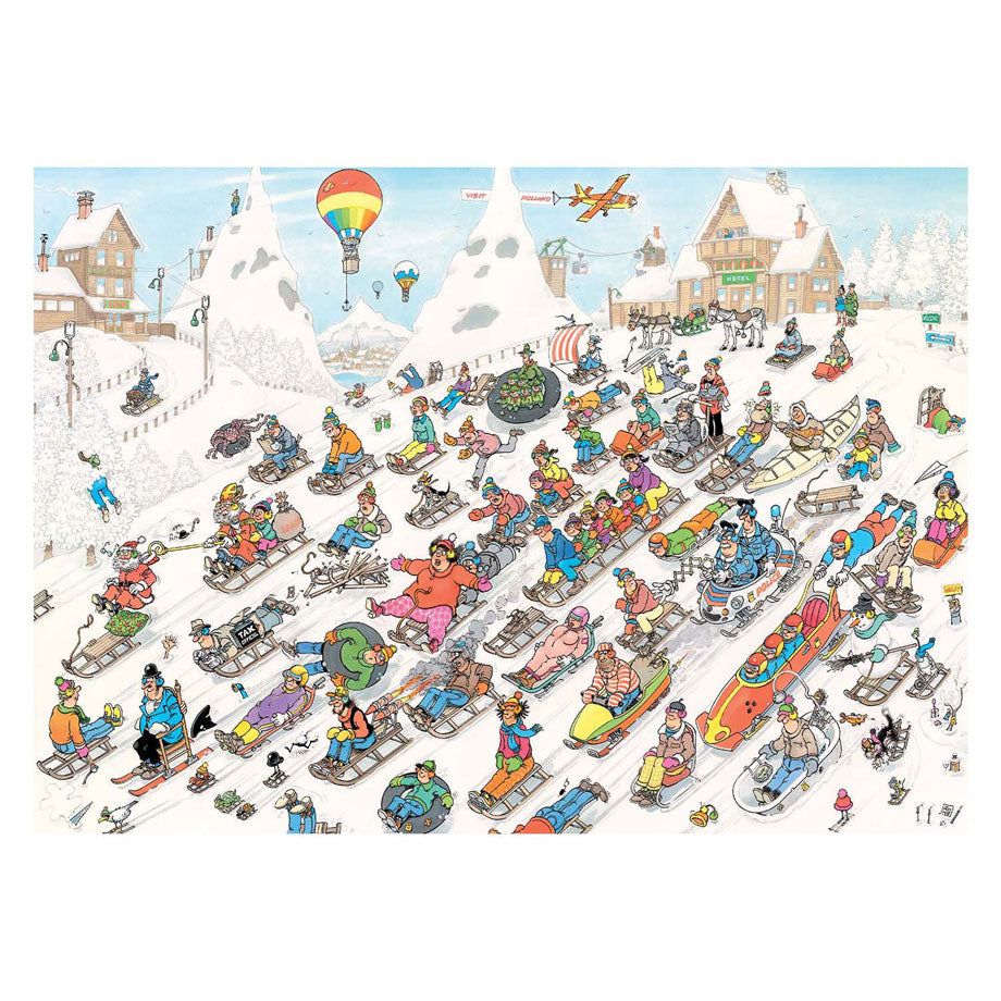 Skládačka Jan van Haasteren - zdola!, 1000 ks.