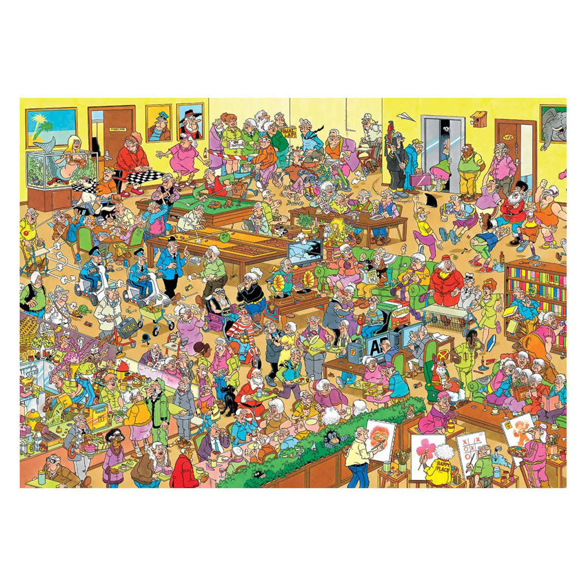 Jan van haasteren legpuzzel - het bejaardentehuis, 1000st.
