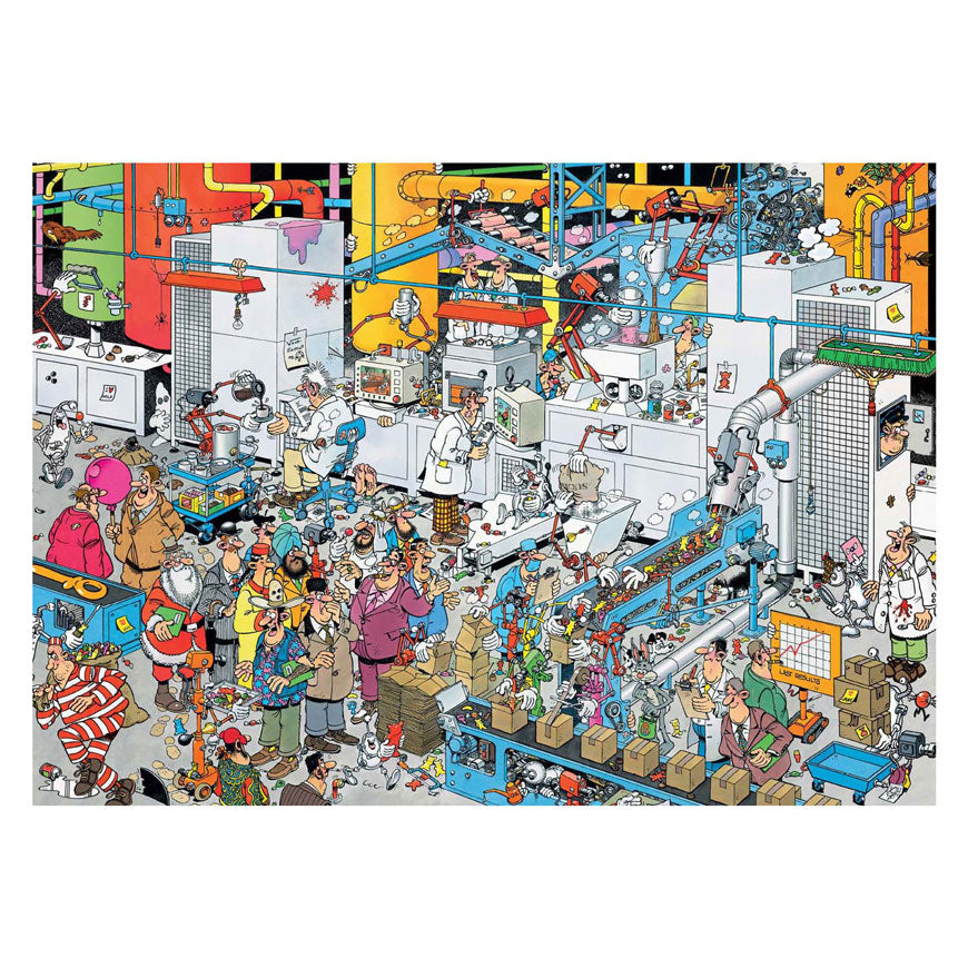 Jan van haasteren legpuzzel - snoepfabriek, 500st.