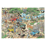 Jumbo jan van haasteren jigsaw puzzle - 2in1 safari storm, 2x1000st.