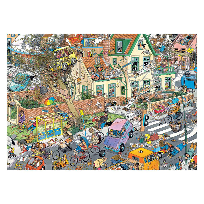 Jumbo jan van haasteren jigsaw puzzle - 2in1 safari storm, 2x1000st.