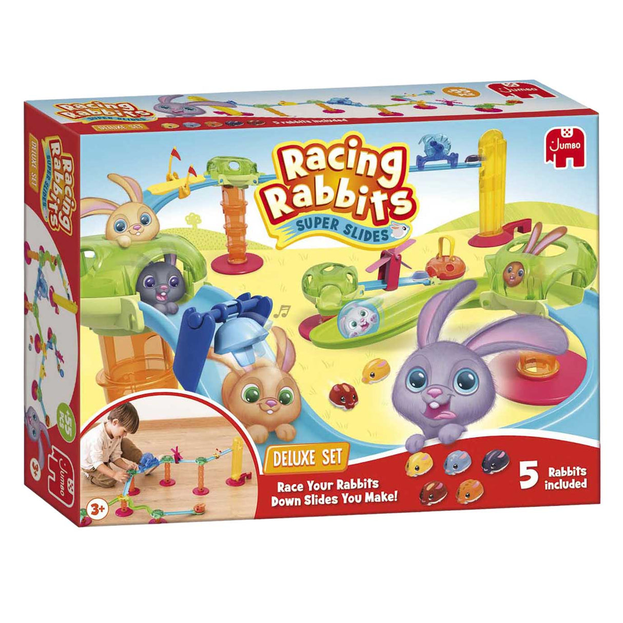 Jumbo Racing Rabbits Deluxe Set - 5 Rabbits