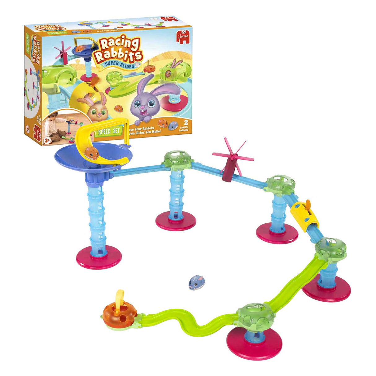 Jumbo racing rabbits starter set - 2 konijnen