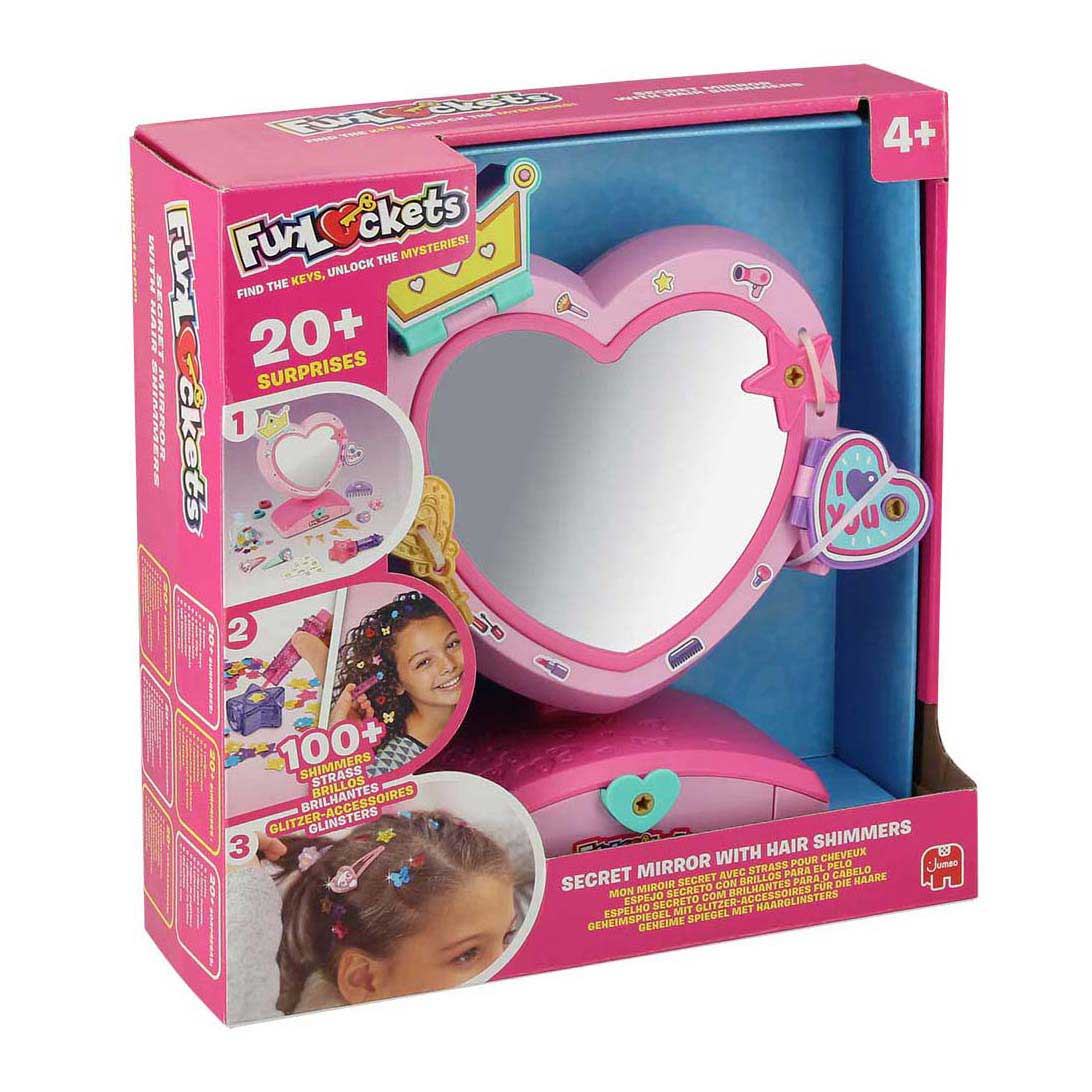 Jumbo Funlockets Secret Mirror with Hair Glitter