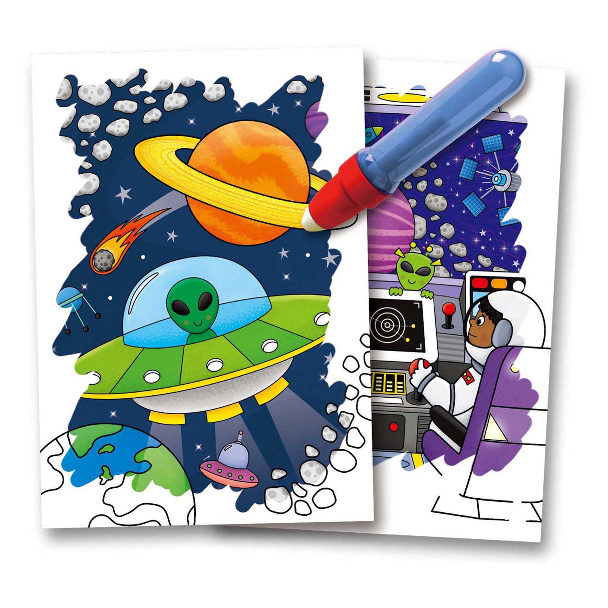 Jumbo galt - water magic space - 6 herbruikbare afbeeldingen