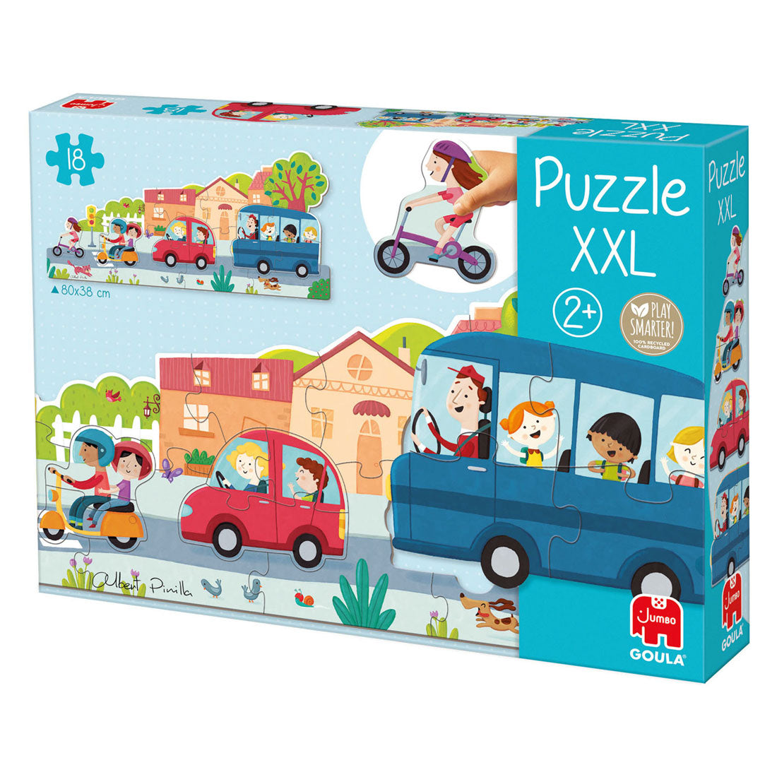 Goula Jumbo Puzzle XXL Vehicles - 18 pcs.