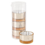 Boltze home theelichthouder glas set a 4 h3,4cm