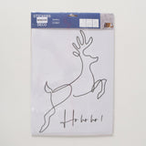 Boltze home raamstickers hert kerstboom spreuk