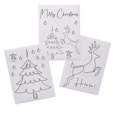 Boltze home raamstickers hert kerstboom spreuk