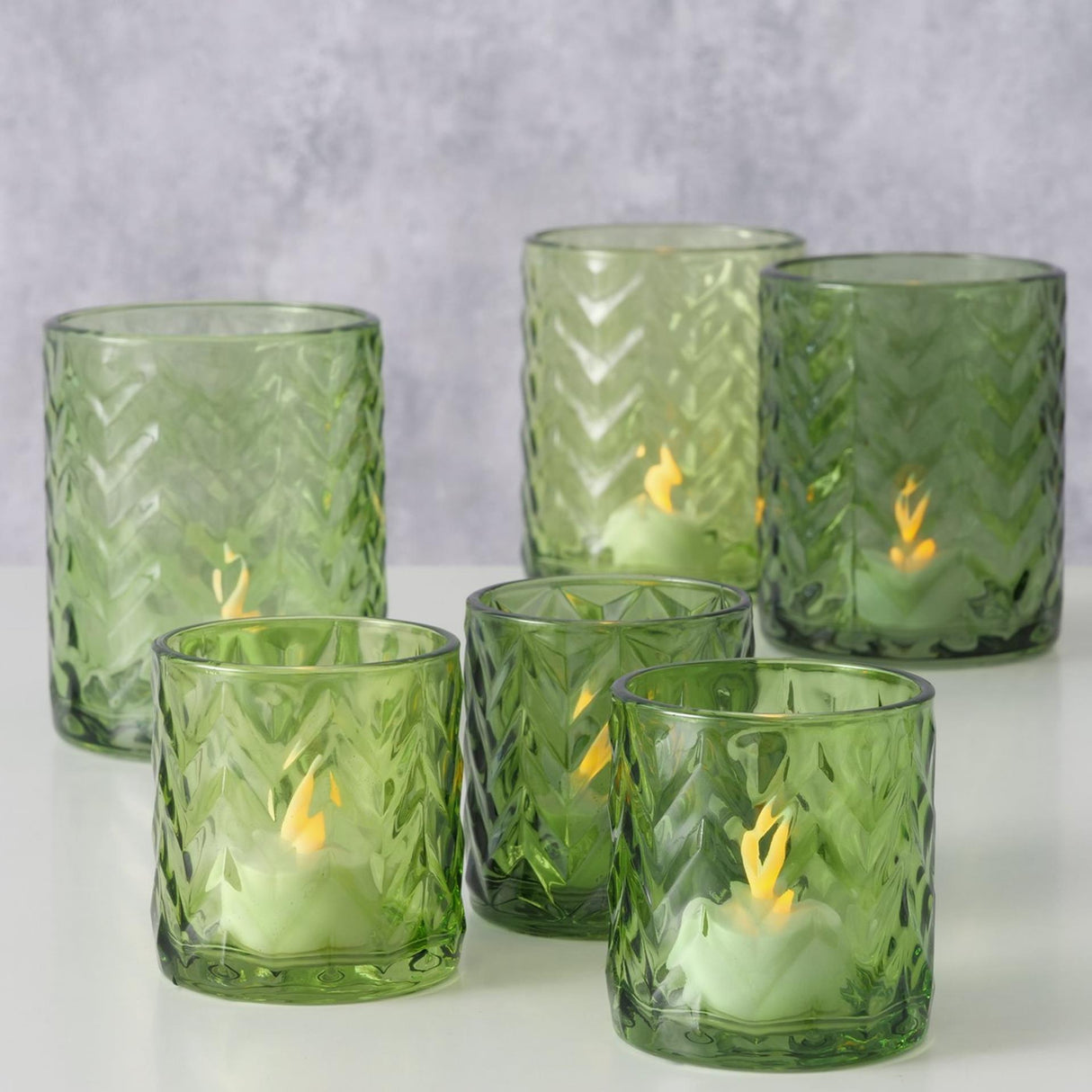 Boltze home windlicht viko 2-delig groen