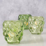 Boltze home windlicht bubbla glas groen