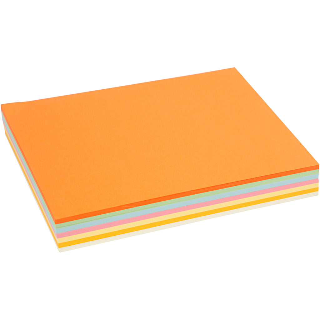 Creativ company pastel karton, a4, vel 210x297 mm, 160 gr, pastelkleuren, 210 div vellen 1 doos