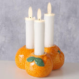 Boltze home kandelaar sinaasappel