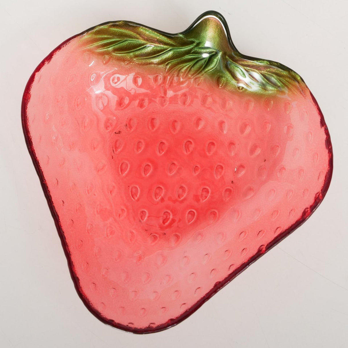 Boltze tigela caseira de vidro morango